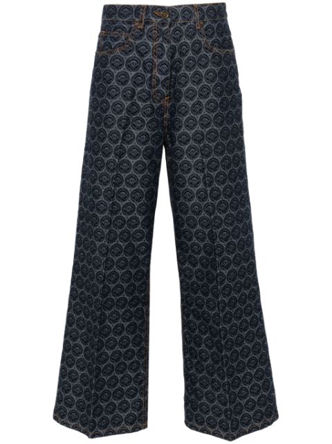 ETRO logo-patch cotton jeans Women