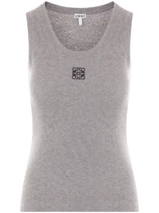 トップス loewe 24ss anagram tanktop アナグラム タンクトップ（ストレッチレーヨン） ブラック - ロエベ