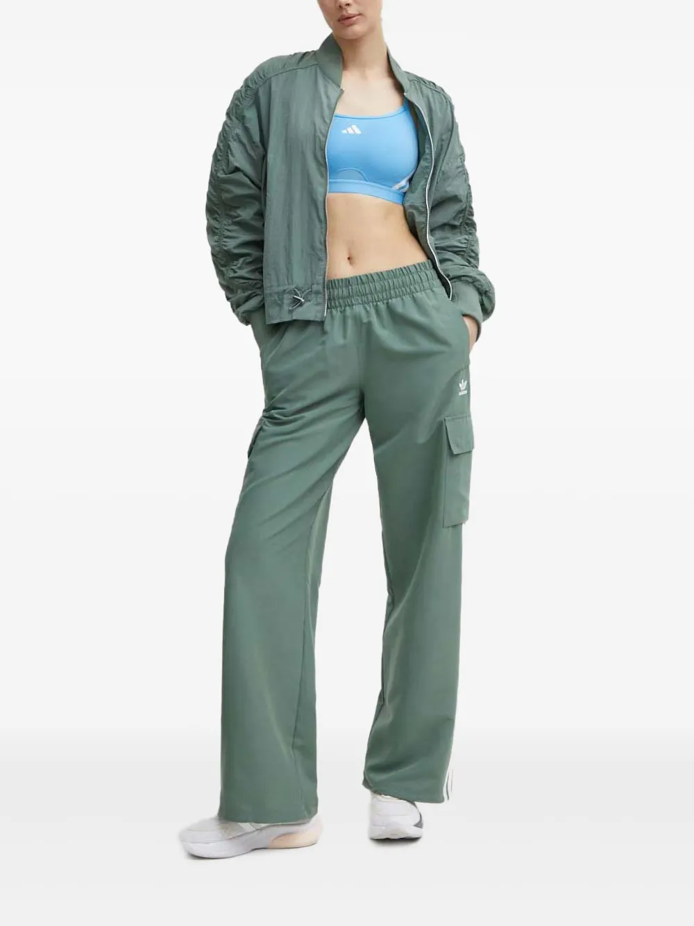 adidas gathered-sleeve bomber jacket | Varsity Jackets | Image 2