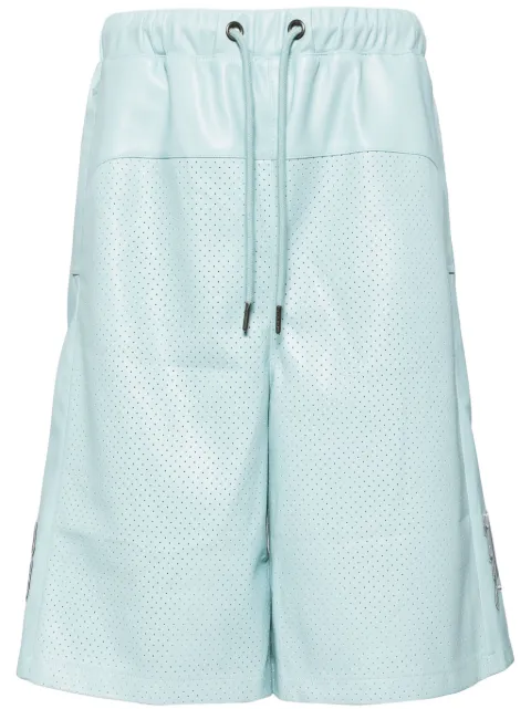 BREATH faux-leather shorts