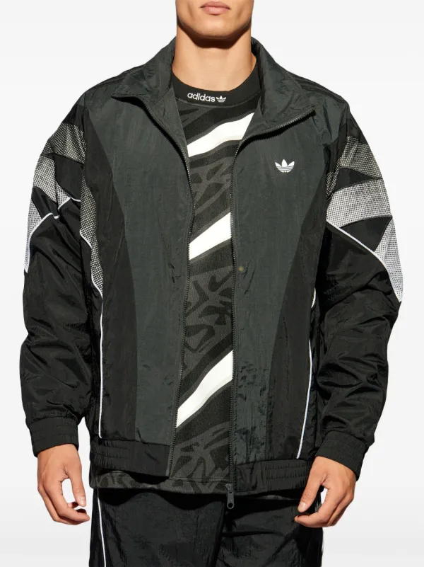 Adidas Zip Up Hoodie Windbreaker Mens discount L