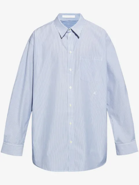 Helmut Lang camisa con rayas estampadas