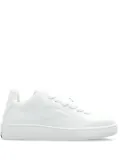 Burberry lace up round toe trainers - White