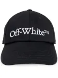 Off-White logo-embroidered cotton cap - Black