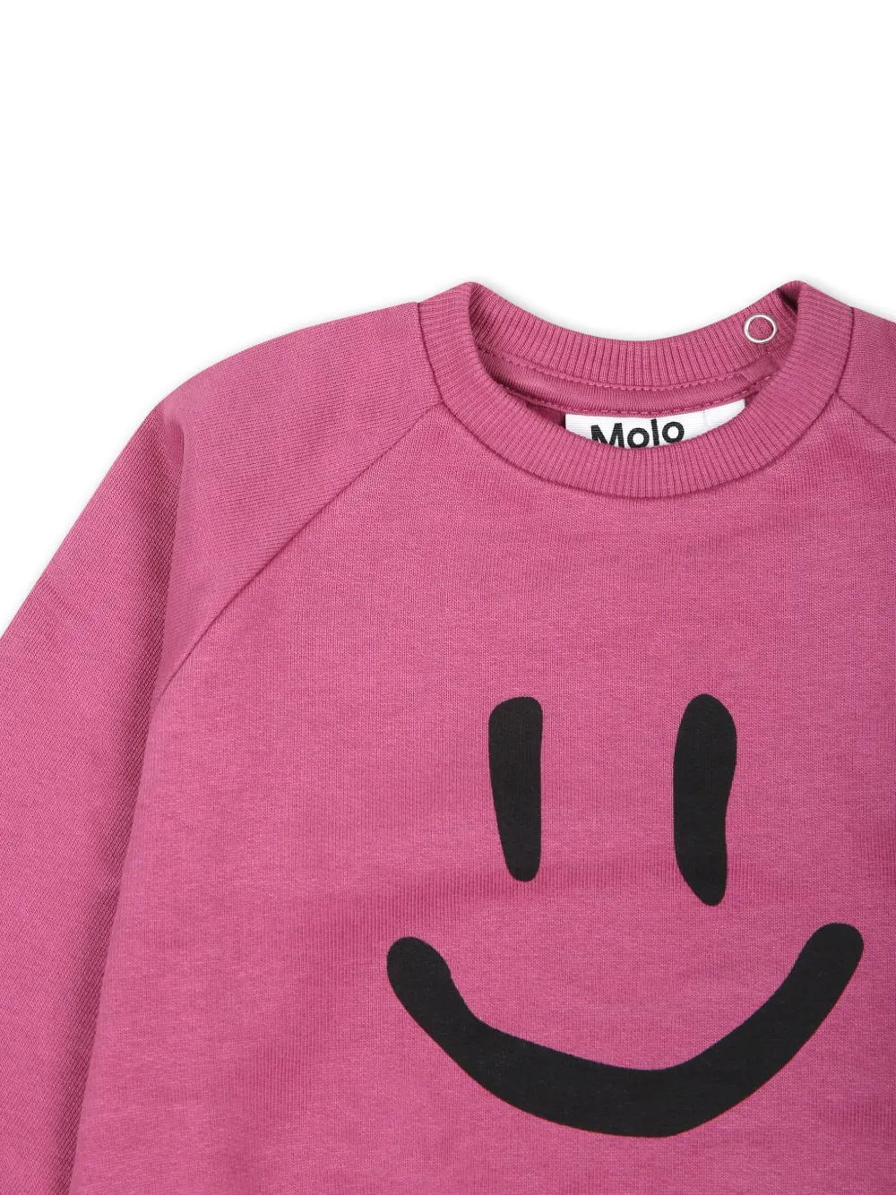 Molo smiley-face Organic Cotton Sweatshirt | Pink | FARFETCH