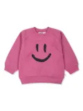 Molo smiley-face organic cotton sweatshirt - Pink
