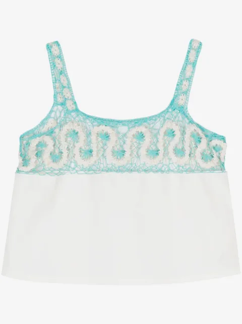 BODE ripple lace tank top