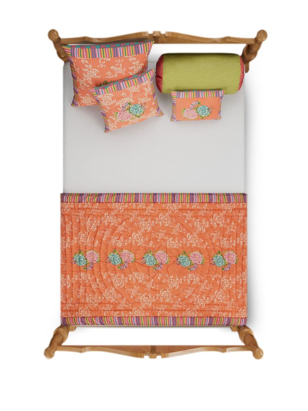 Shop Lisa Corti Kandem Queen Cushion (40cm X 30cm) In Orange