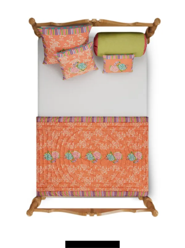 Lisa Corti Kandem Queen クッション M 60cm x 60cm | オレンジ