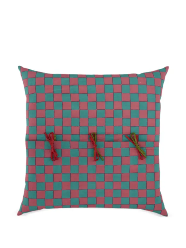 【楽ギフ_包装】 Lisa Corti オレンジ | 60cm x 60cm M クッション Queen Kandem ミュージシャン