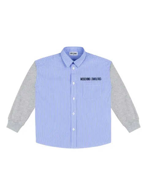 Moschino Kids Gestreiftes Hemd