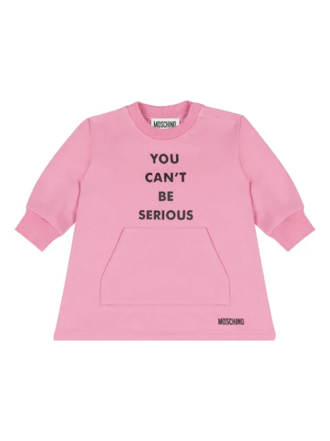 Moschino Kids slogan-print sweatshirt 