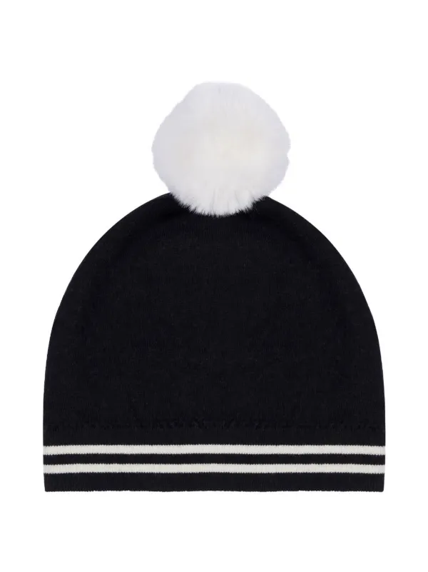 Moschino Kids テディベア ニットビーニー | ブラック | FARFETCH JP