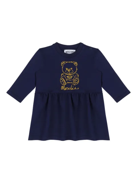 Moschino Kids vestido con ositos estampados