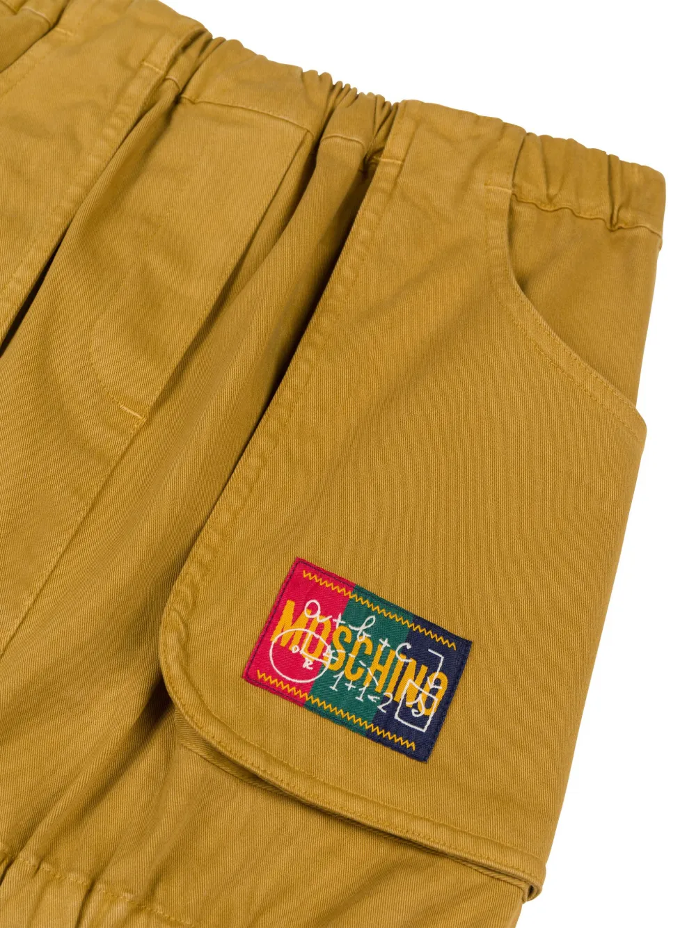 Moschino Kids Rok met logopatch Bruin