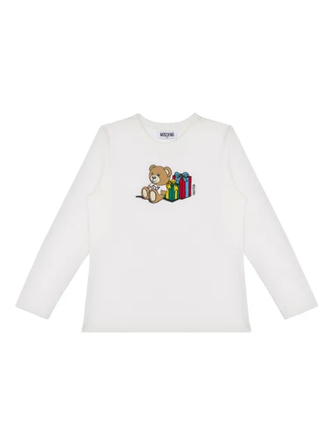 Moschino Kids graphic print sweater 