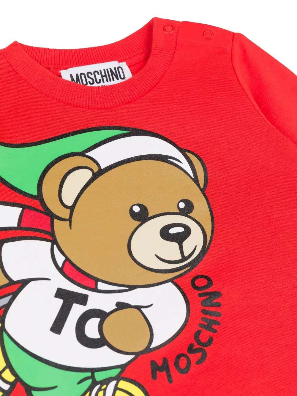 Moschino Kids T-shirt met teddybeerprint Rood