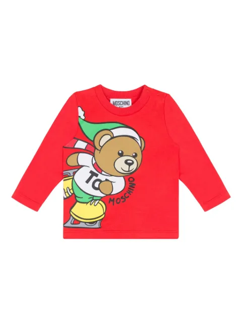 Moschino Kids Teddy Bear-print cotton T-shirt
