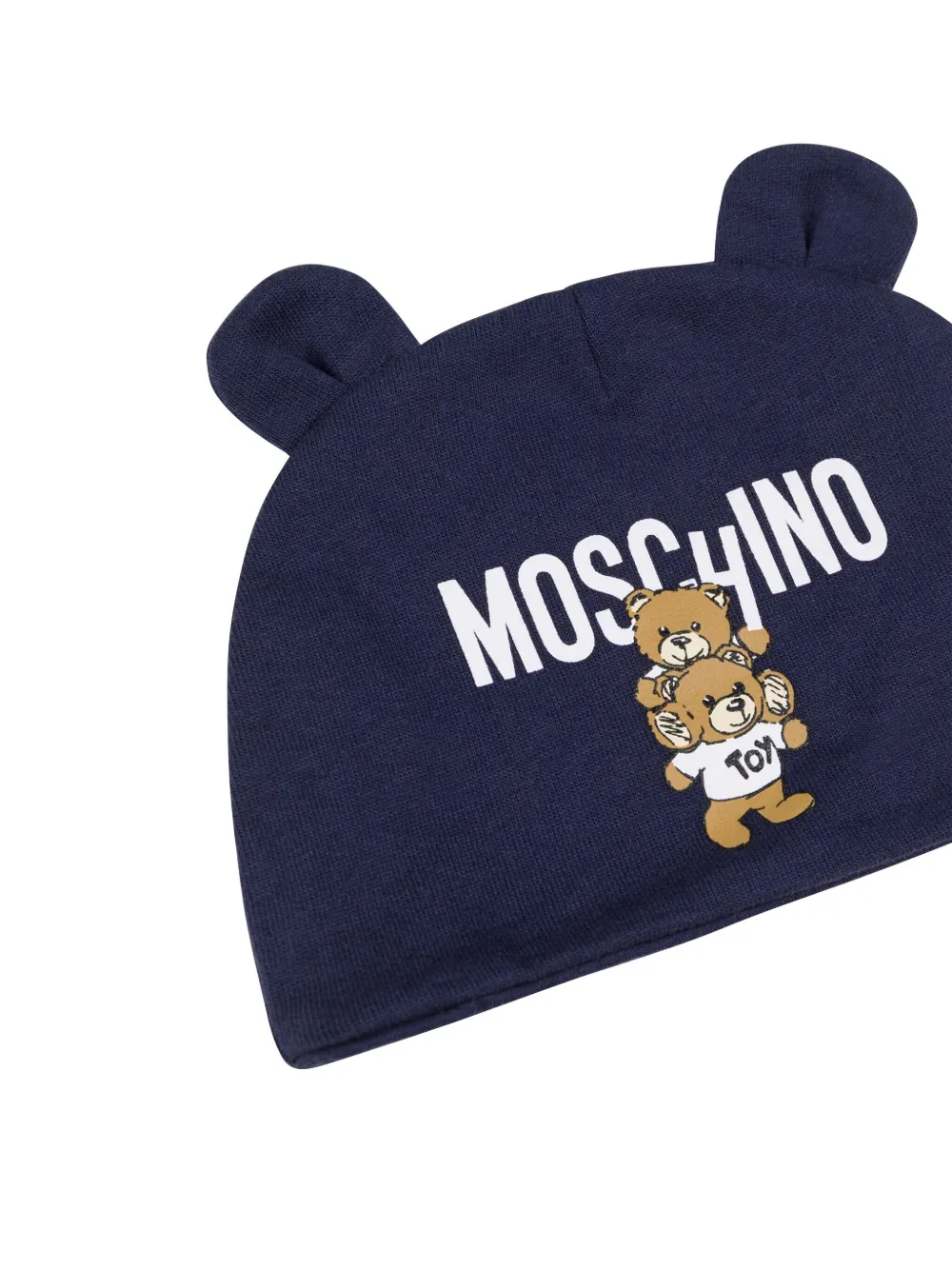 Moschino Kids Muts met Teddy Bear-print Blauw