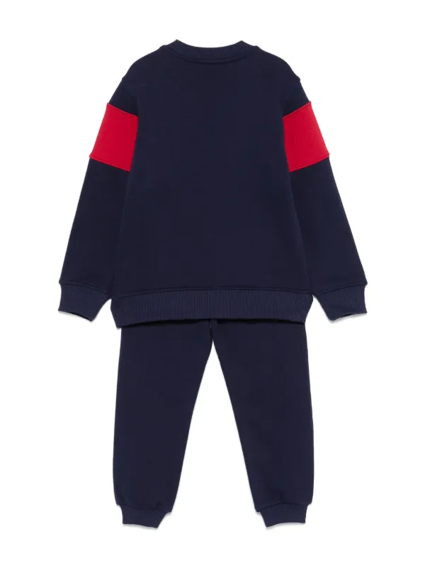 Moschino Kids logo-print Track Suit Blue FARFETCH LB