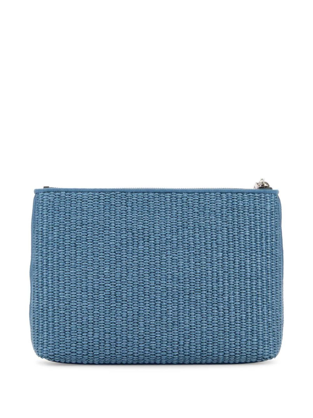 Givenchy Raffia clutch met geborduurd logo - Blauw