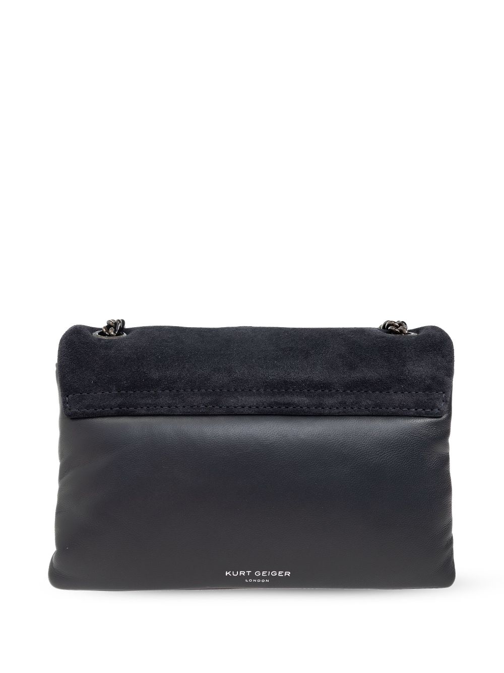 Shop Kurt Geiger Medium Kensington Love Shoulder Bag In 黑色