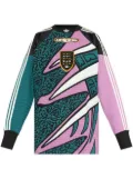 adidas graphic-pattern long-sleeve football top - Green