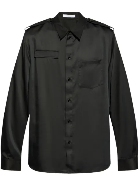 Helmut Lang Camisa com bolsos e dragonas