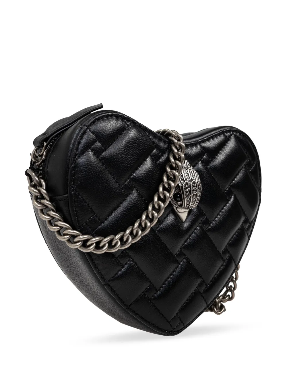 Kurt Geiger London Kensington Heart leren crossbodytas Zwart