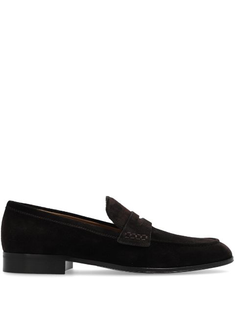 Gianvito Rossi George penny-slot suede loafers Men