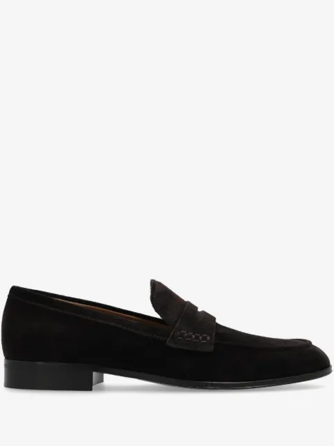 Gianvito Rossi George penny-slot suede loafers