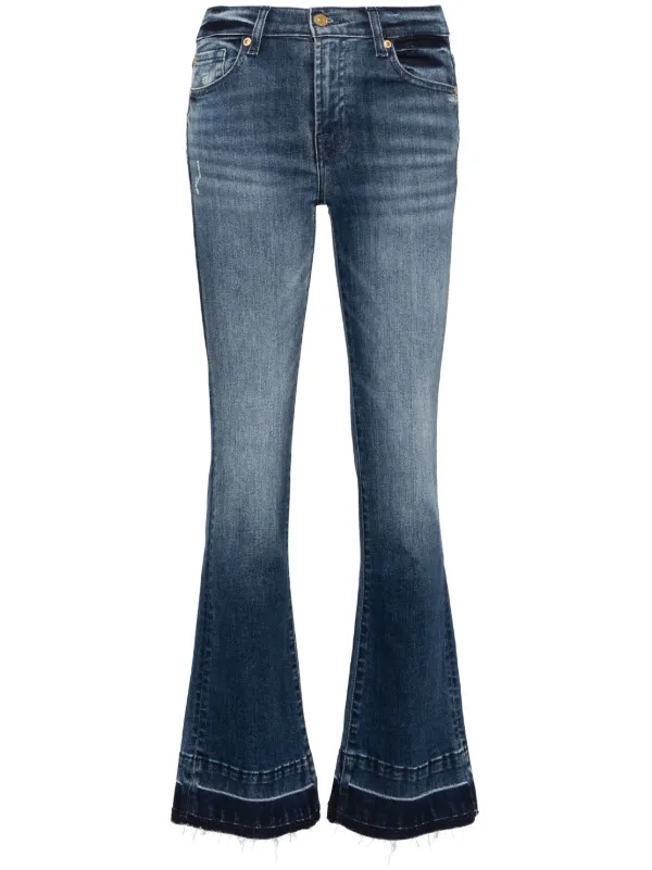 For All Mankind Tailorless mid-rise Bootcut Jeans Blue