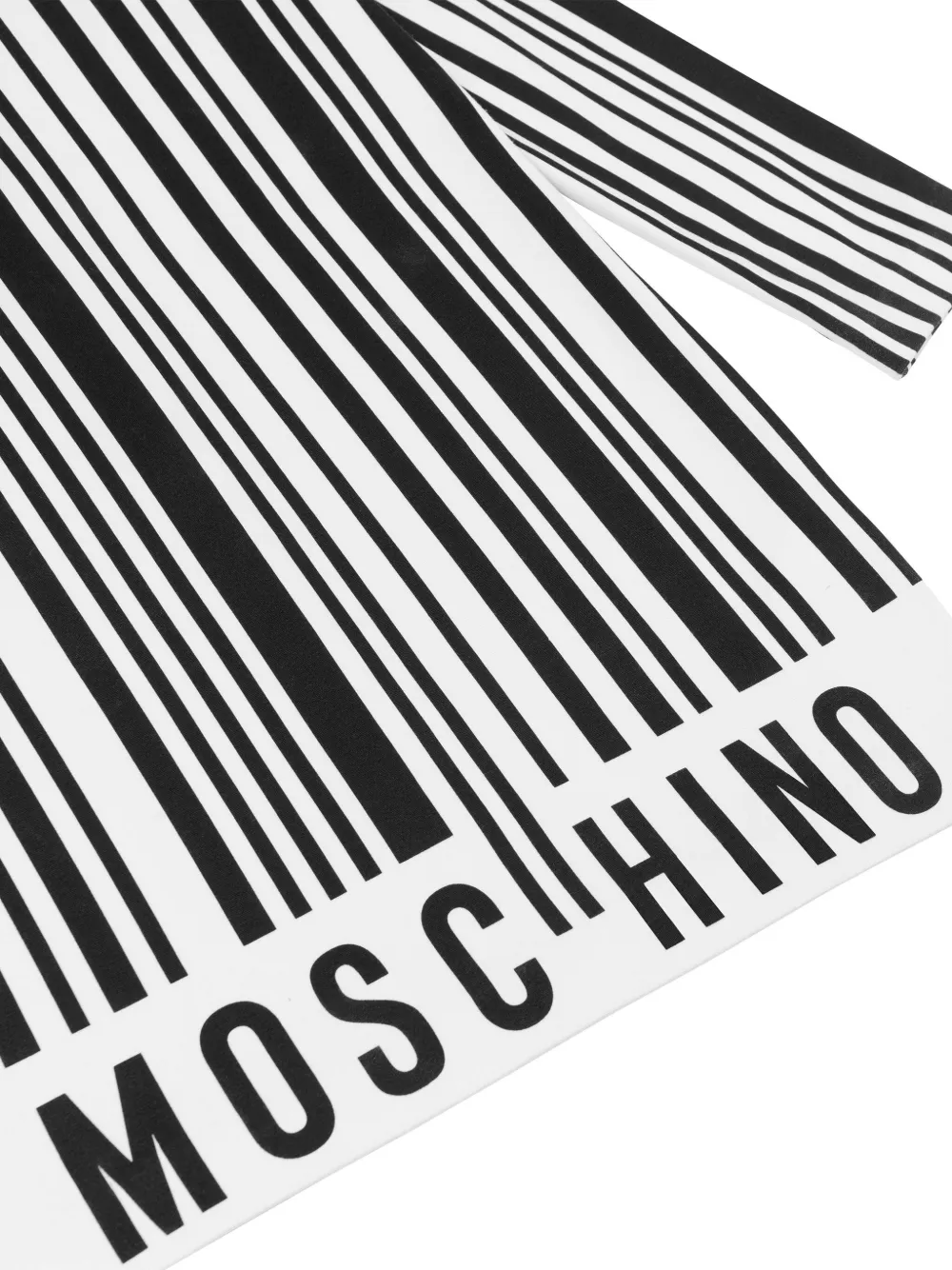 Moschino Kids Jurk met barcodeprint Wit