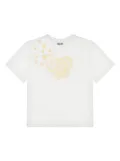 Moschino Kids heart-print t-shirt - White