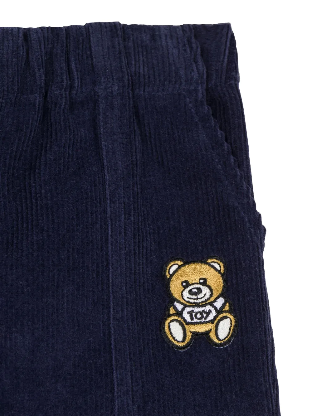 Moschino Kids Katoenen broek Blauw
