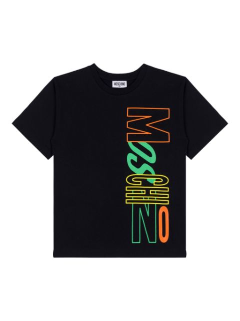 Moschino Kids 홀로그래픽 프린트 티셔츠