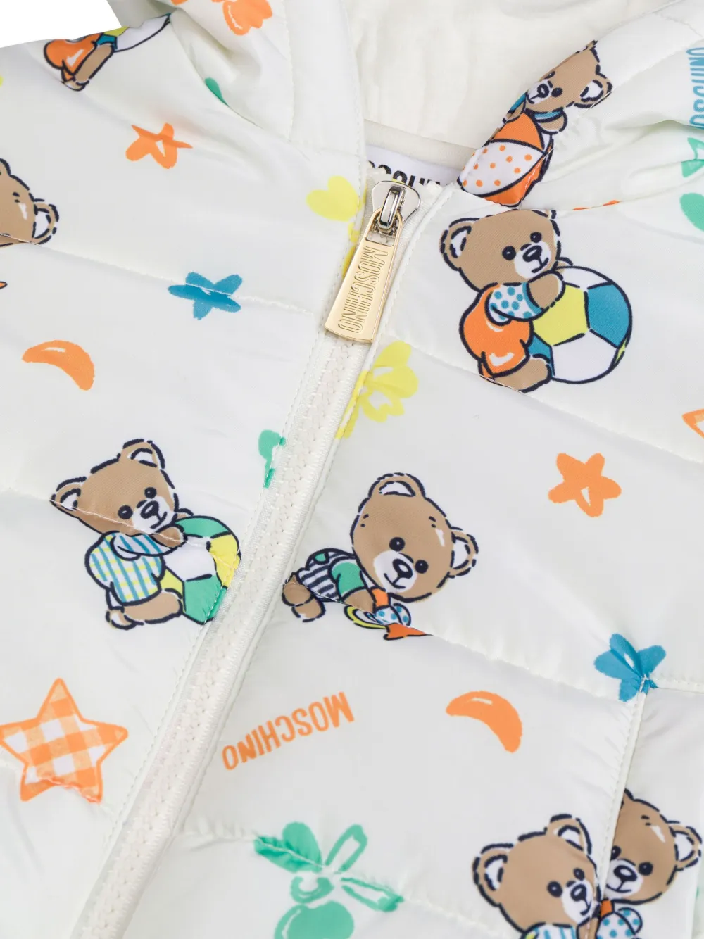 Moschino Kids Jack met teddybeerprint Wit
