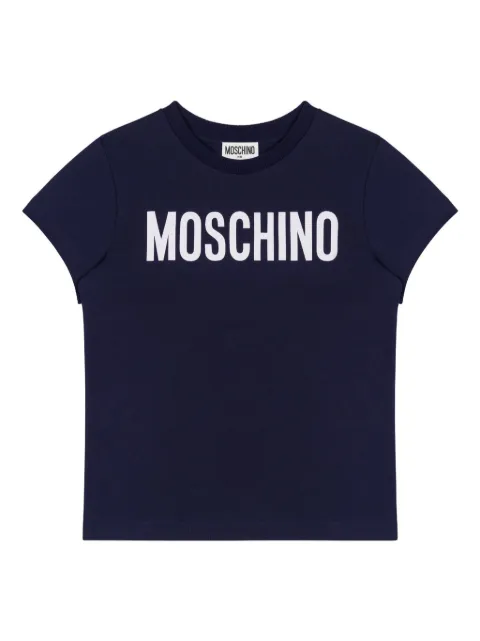 Moschino Kids logo print t-shirt 