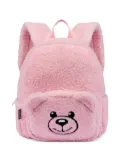 Moschino Kids Teddy Bear fleece-texture backpack - Pink