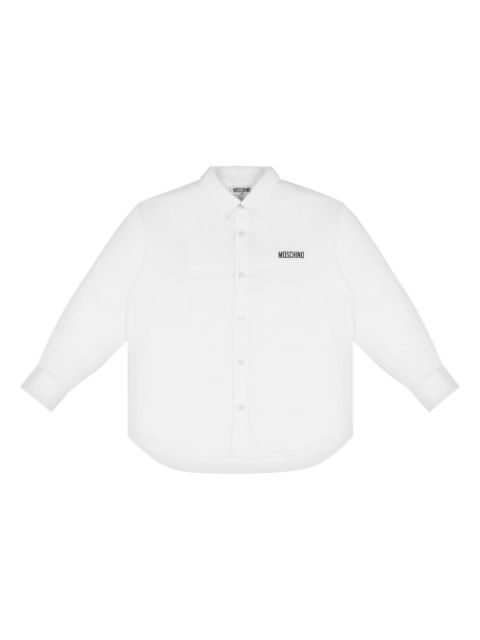 Moschino Kids Camisa com estampa código de barras