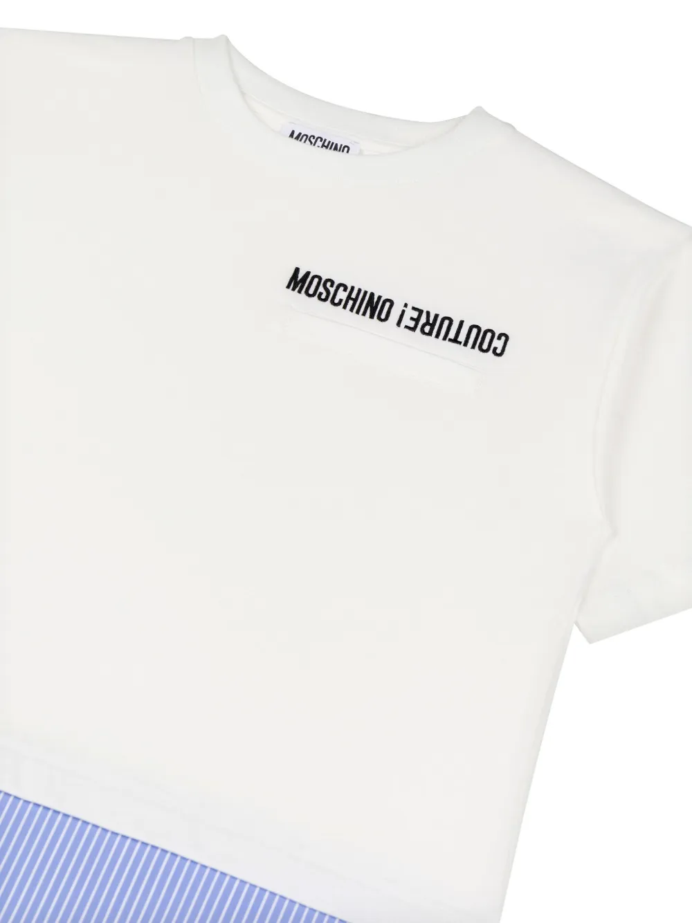 Moschino Kids Katoenen T-shirt Wit