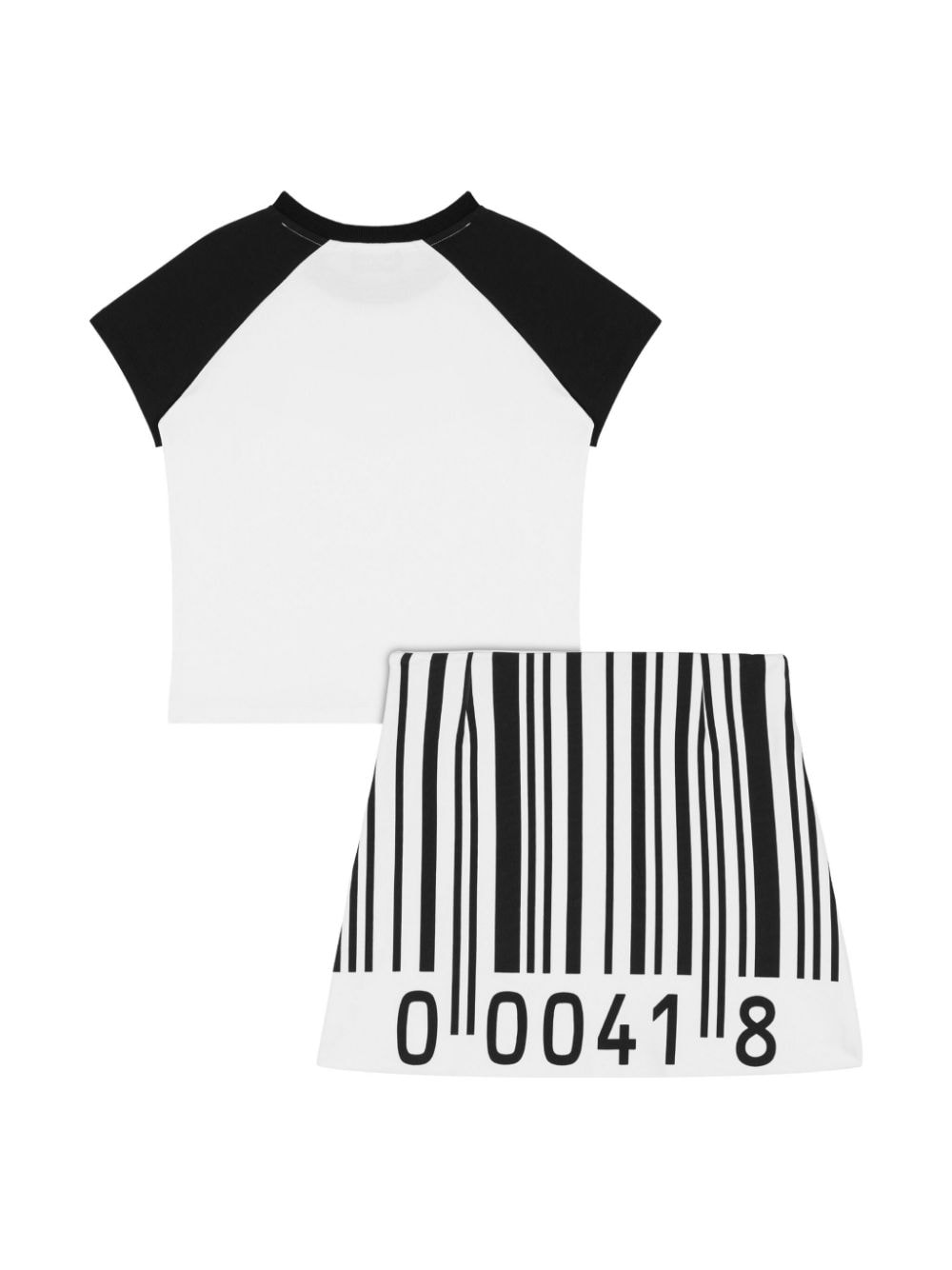 Shop Moschino Barcode-print T-shirt In White