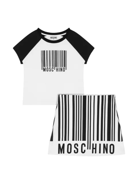 Moschino Kids barcode-print t-shirt