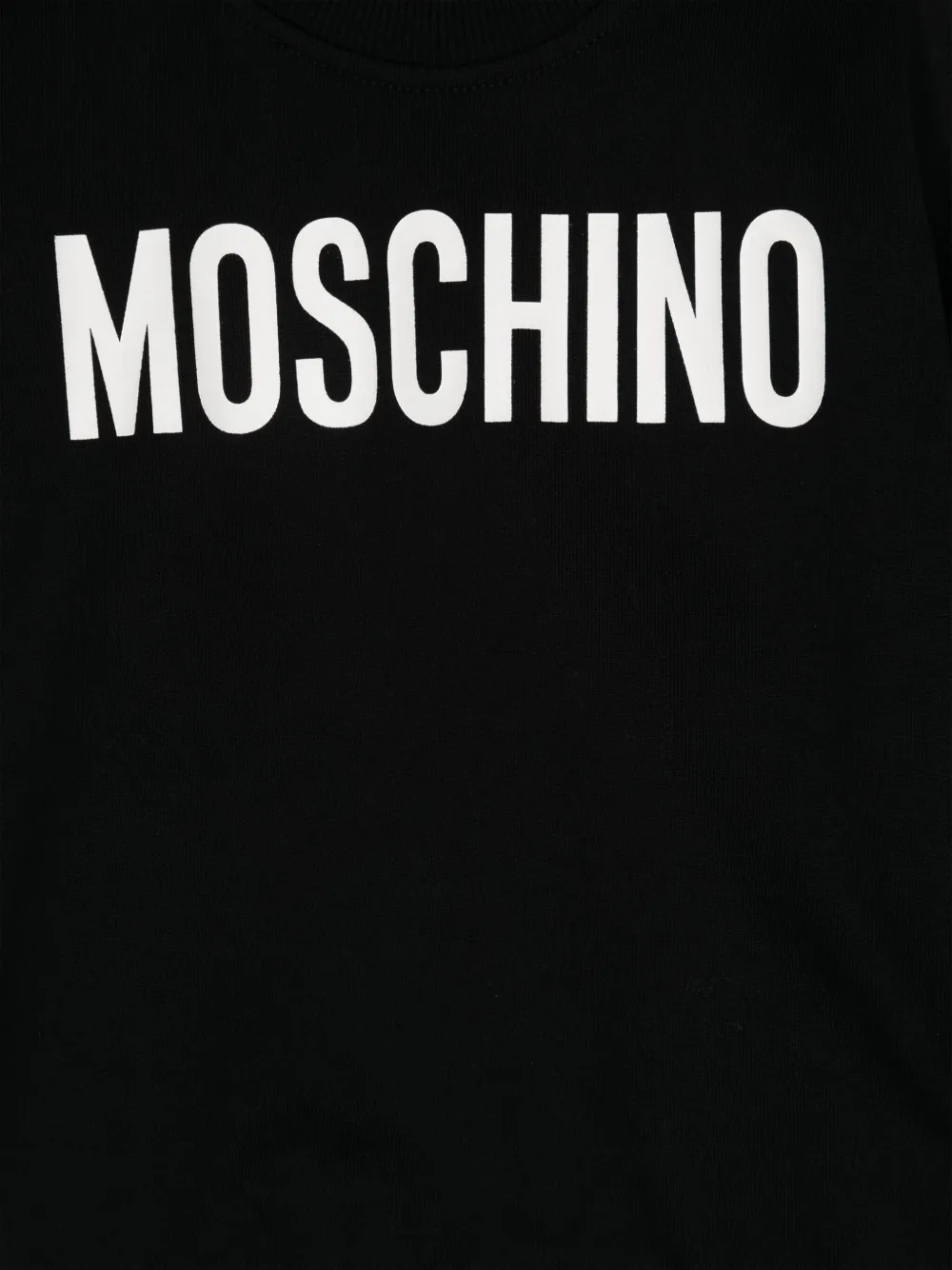 Moschino Kids Sweater met logoprint Zwart