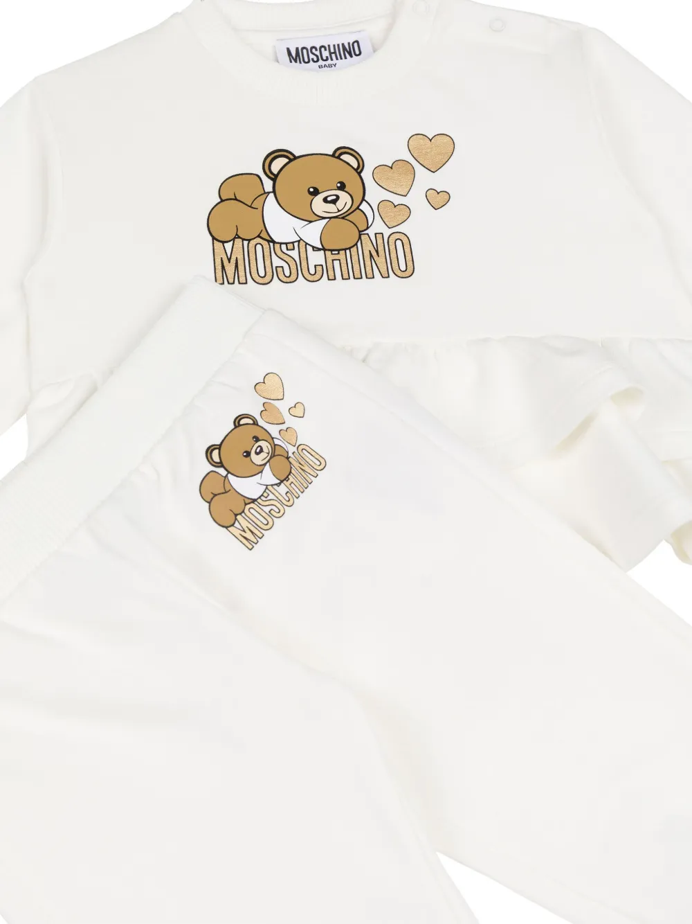 Moschino Kids Katoenen trainingspak Wit