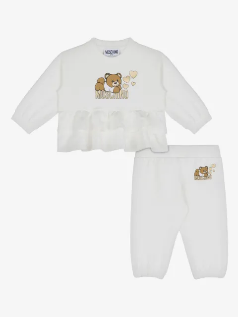 Moschino Kids Teddy Bear cotton tracksuit set