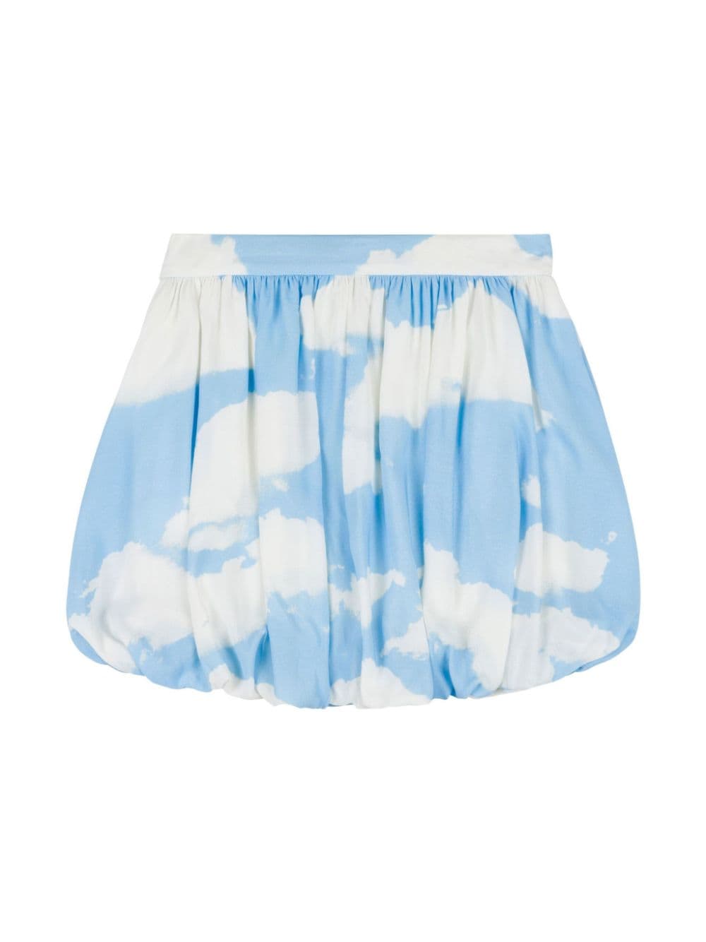 Moschino Kids Rok met wolkenprint en bubbel-silhouet - Blauw