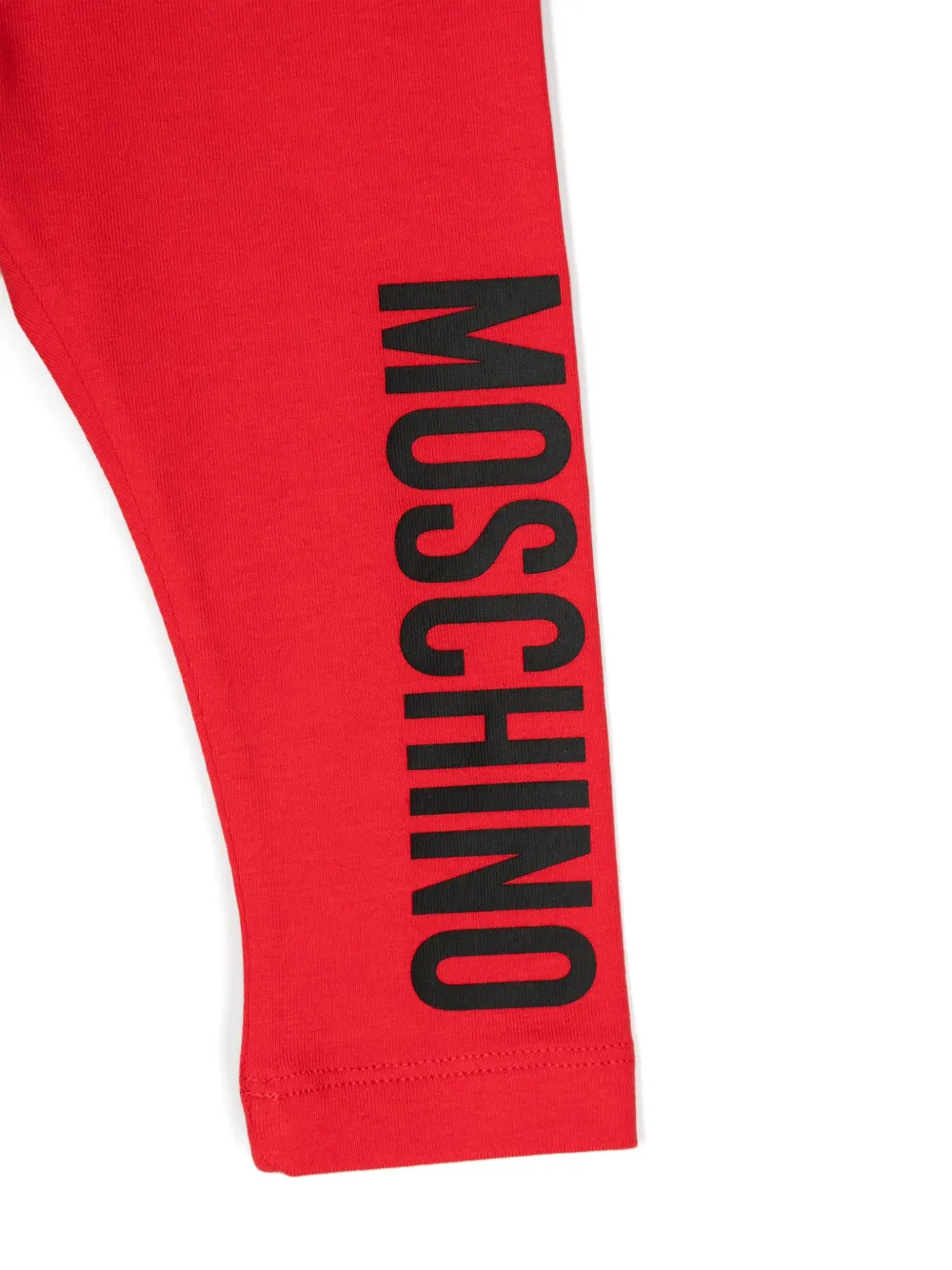 Moschino Kids Legging met logoprint Rood