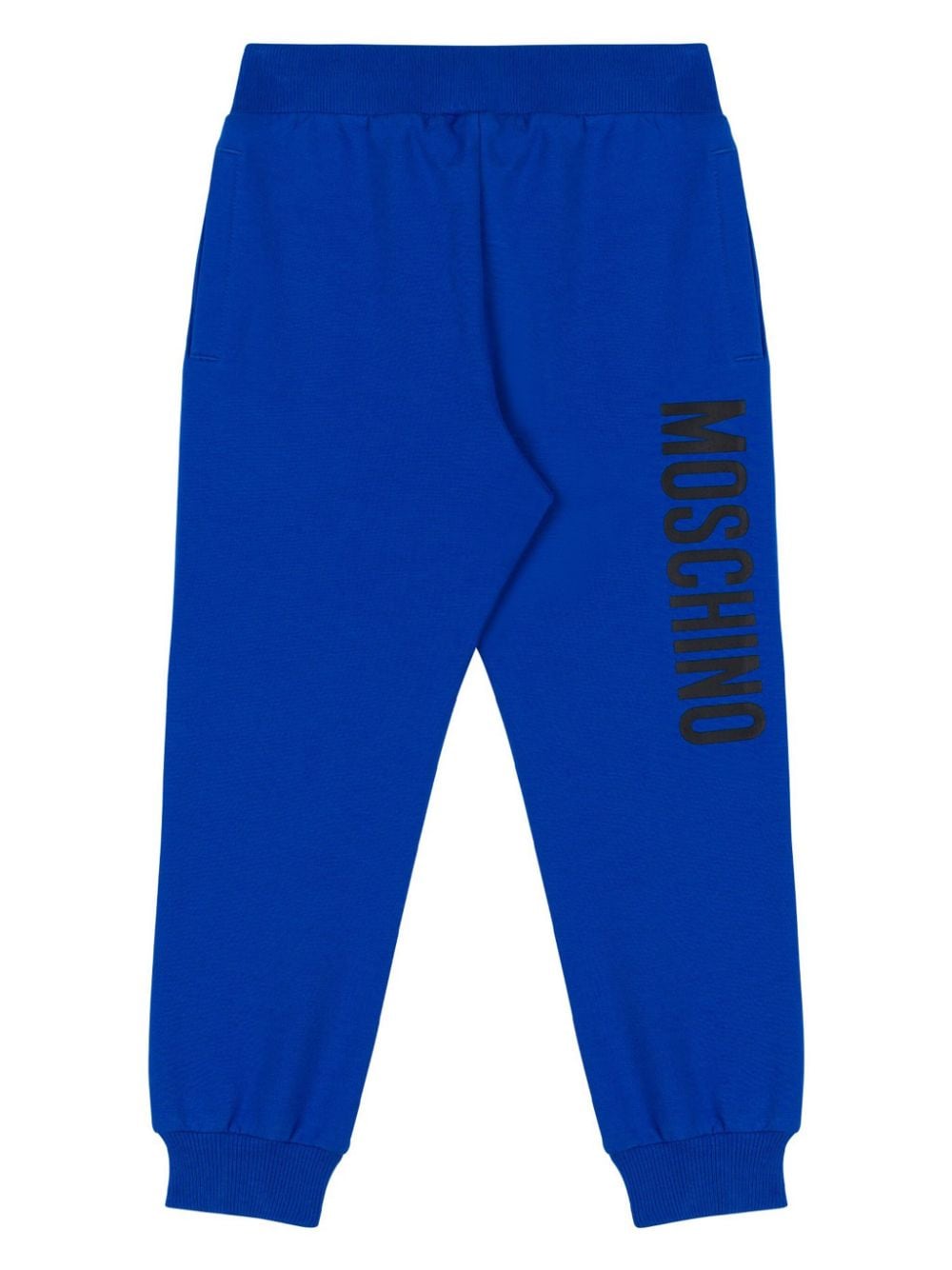 Moschino Kids logo-print track pants - Blu