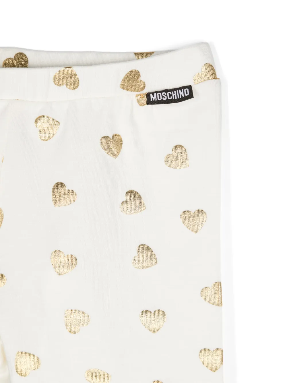 Moschino Kids Broek met logoprint Rood